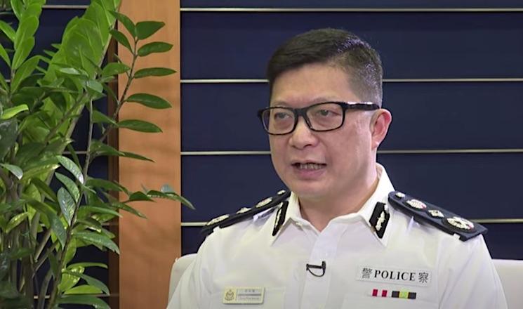 Chris Tang chef de la police de Hong Kong