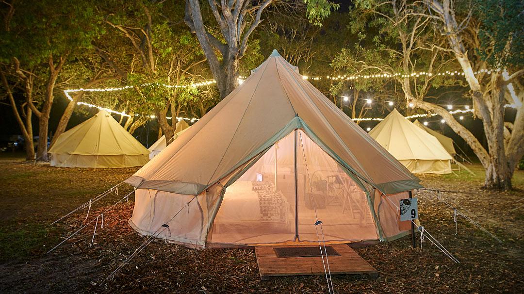 Un camping de luxe à Stradbroke Island