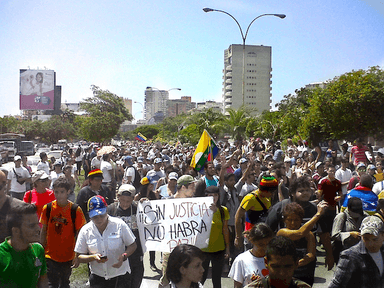 Manifestations au Venezuela