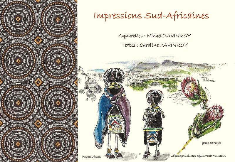 caroline davinroy, livre, impressions sud-africains, aquarelles, textes, afrique du sud, français, france, écrivain, mandela, soweto, constitution hill, joburg, cape town
