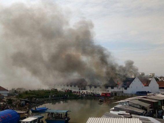 Jakarta,musée de la marine, incendie, indonésie