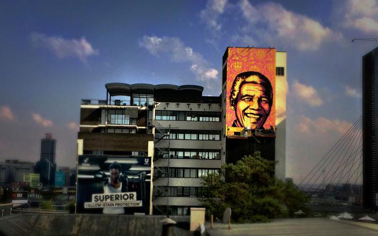 Mandela, Shepard Fairey, joburg, coup de coeur, vélo, randonnée