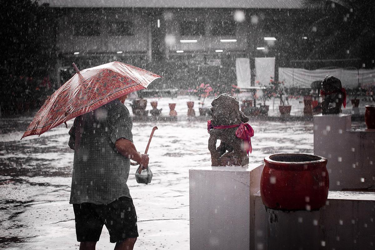 Mousson pluies diluviennes Singapour