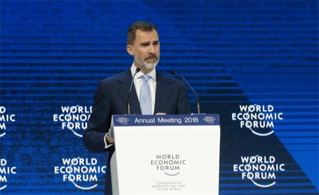 roi felipe vi d'espagne à davos