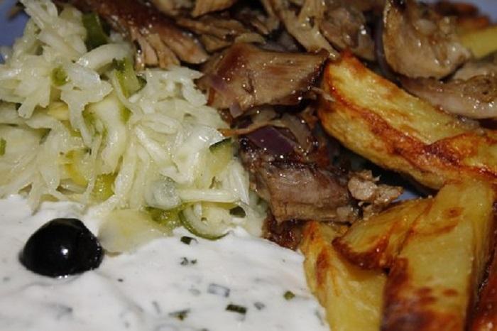 gyros et tzatziki