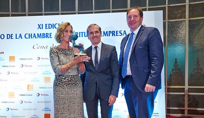 prix a l'esprit d'entreprise la chambre madrid espagne