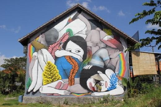 SETH X DRAWMAMA 2/art/urbain/grafitti/bali/indonésie