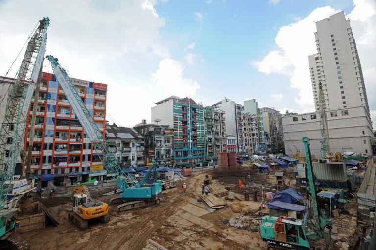 construction en Birmanie