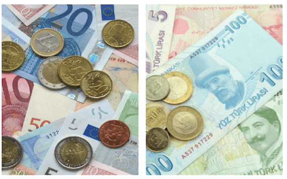 euro livre turque record change istanbul turquie