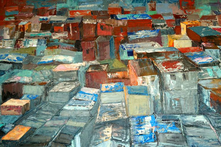 Véronique Desjonquères peinture Dharavi exposition Hong Kong