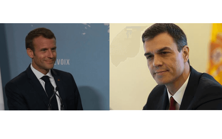 emmanuel macron pedro sanchez