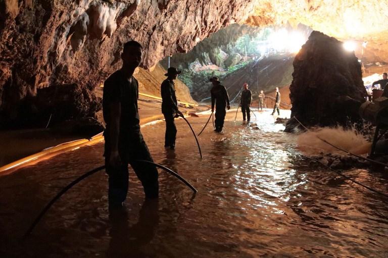 Evacuation grotte thailande