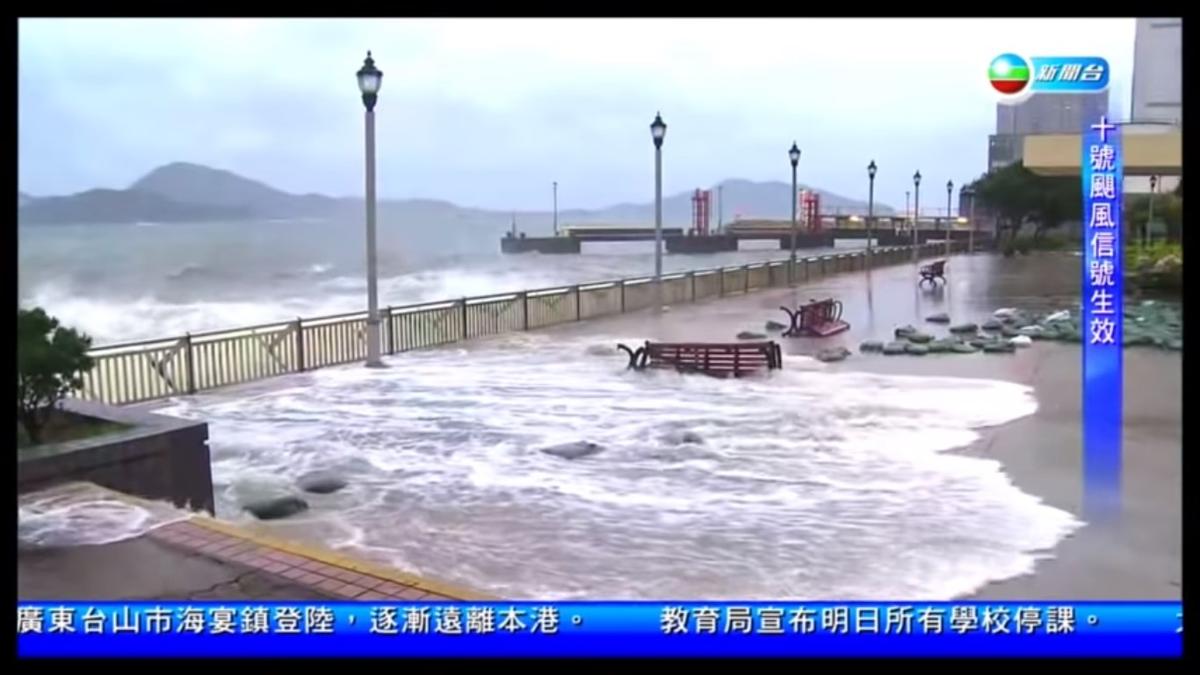 Hong Kong, typhon, Mangkhut, dégats, bilan