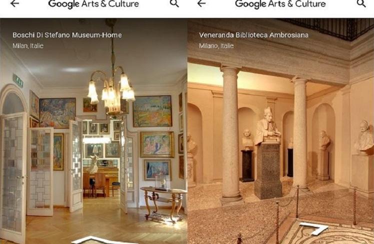 GoogleArts musées milan