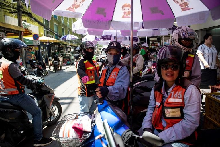 feminisation des mototaxis Bangkok