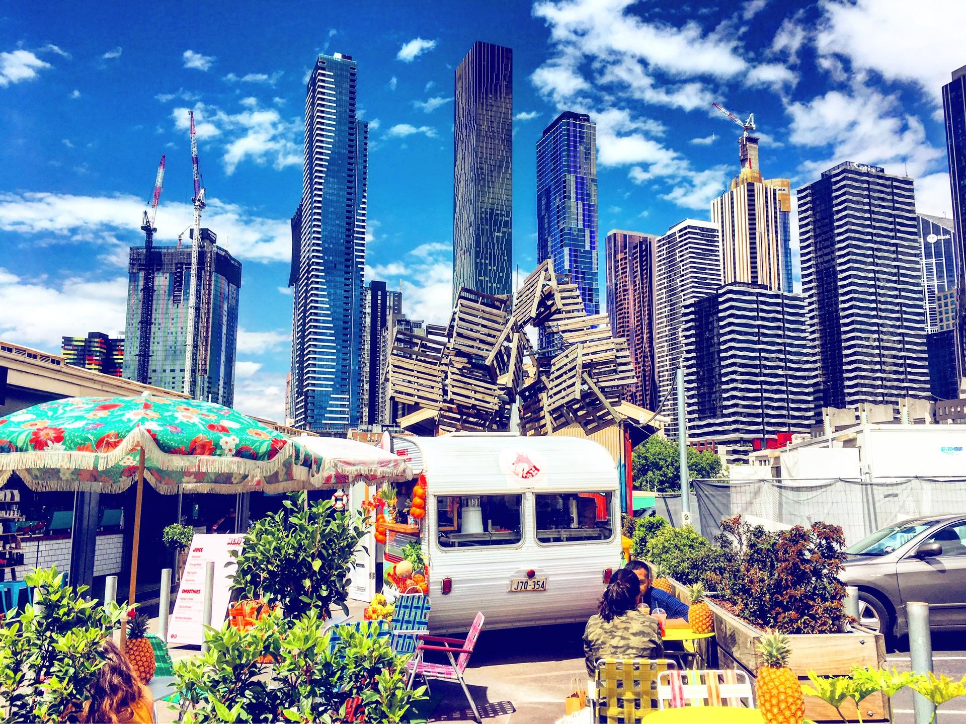 Queen Victoria Market night Melbourne Australie marché food court