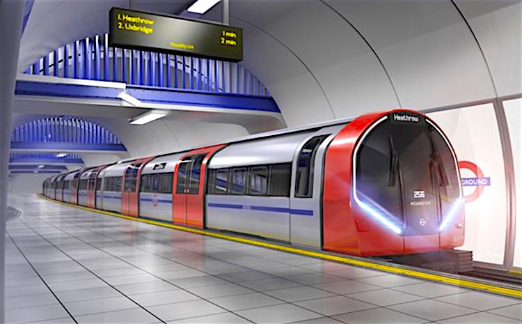 Londres nouveau metro Siemens