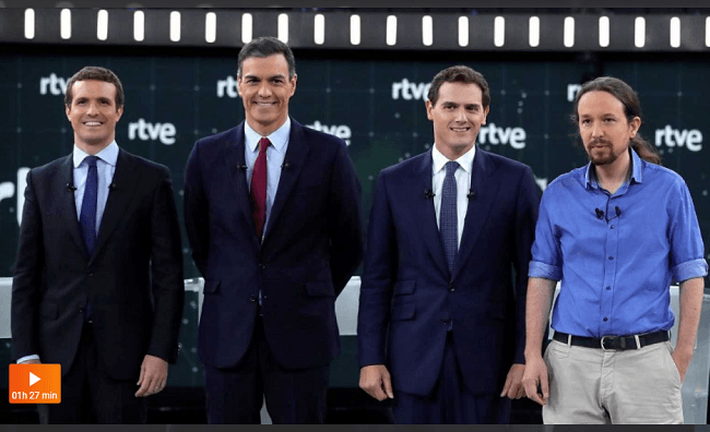 debat electoral espagne