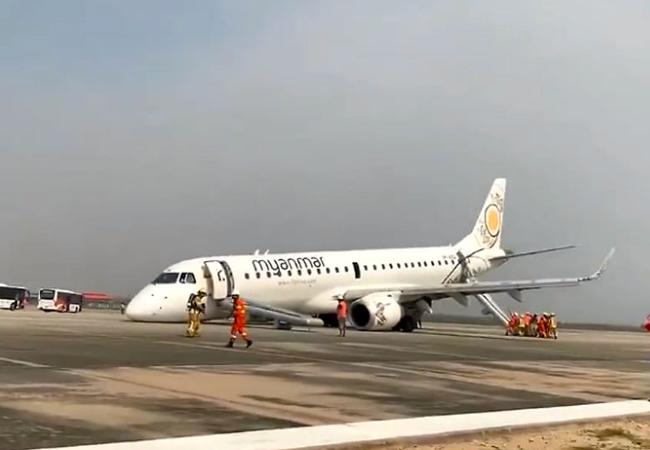 Atterissage d’urgence pour un avion de la Myanmar Airlines en Birmanie