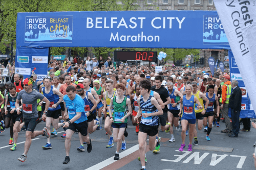 Marathon Belfast coureurs trop couru Londres Royaume-Uni