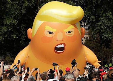 Trump Londres manifestation 