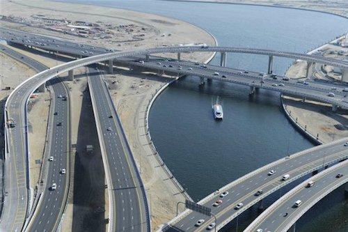 routes ponts dubai 