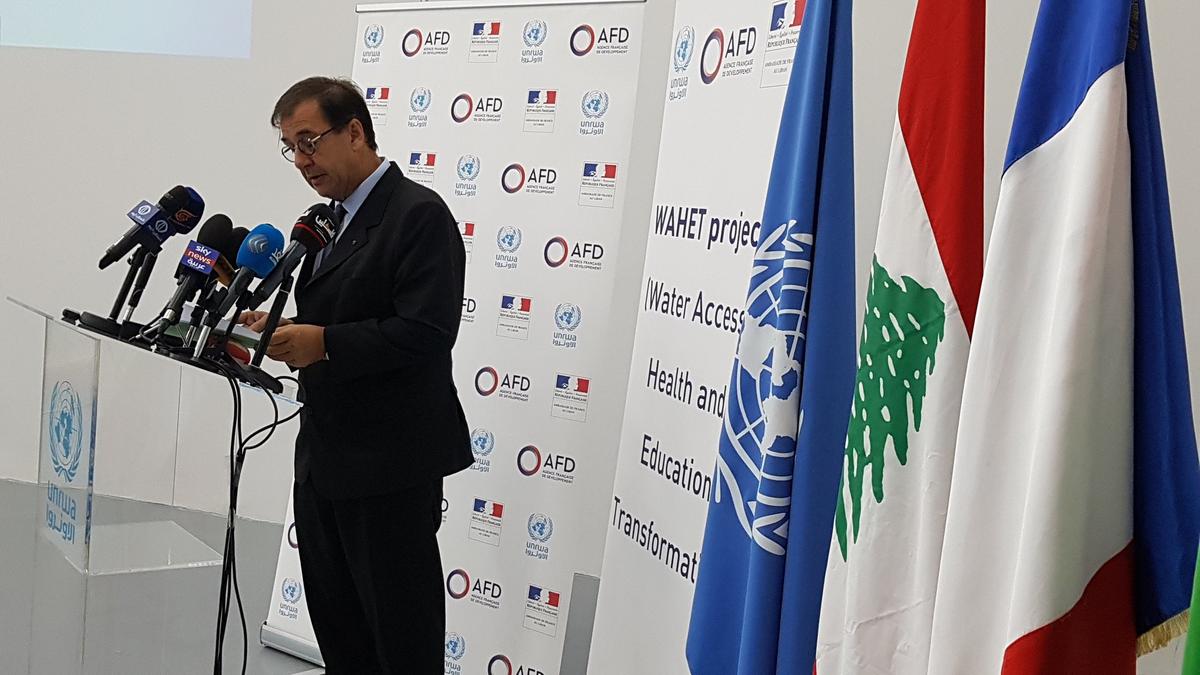 Bruno Foucher, ambassadeur de France, AFD, UNRWA, camps paleestiniens, Liban