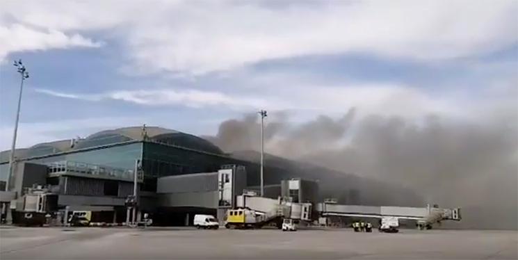 aéroport Alicante incendie