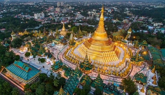 La pagode Shwedagon en Birmanie