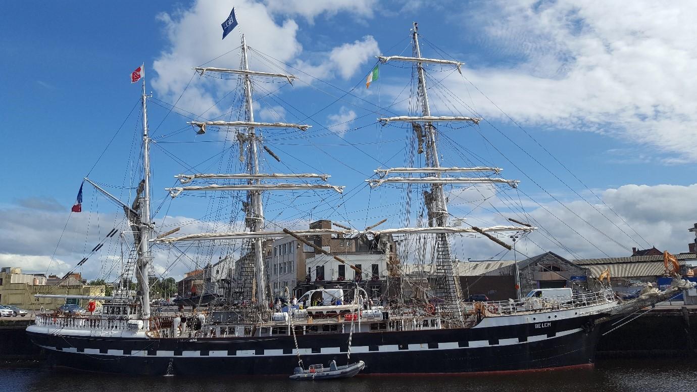 Le Belem à Albert Quay, Cork.