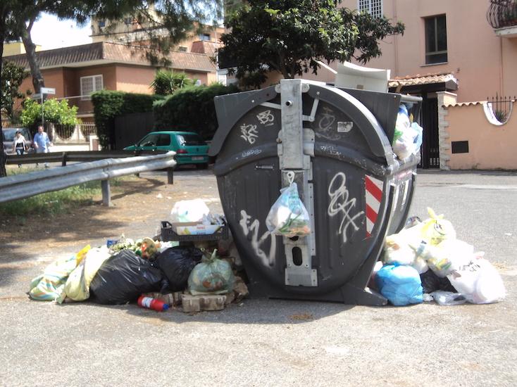 crise des déchets Rome