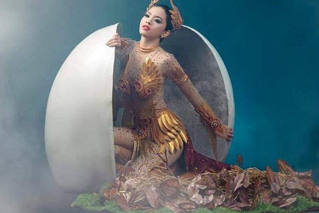 Le costume de Miss Dawei au concours Miss Univers Birmanie 2020