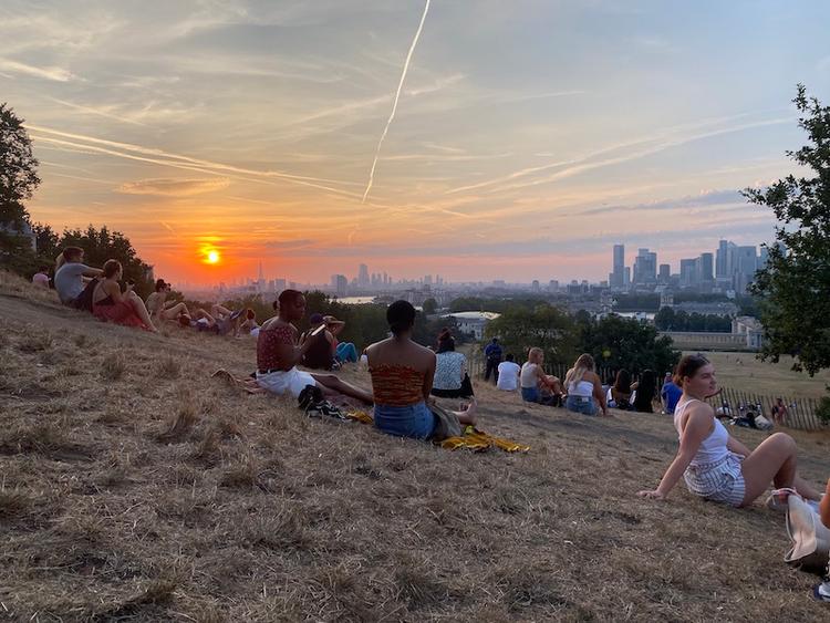 Greenwich Park sunset summer