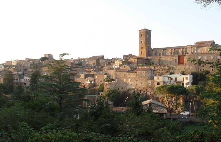 Vue sur le villa de Sutri