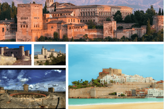 5 chateaux espagne