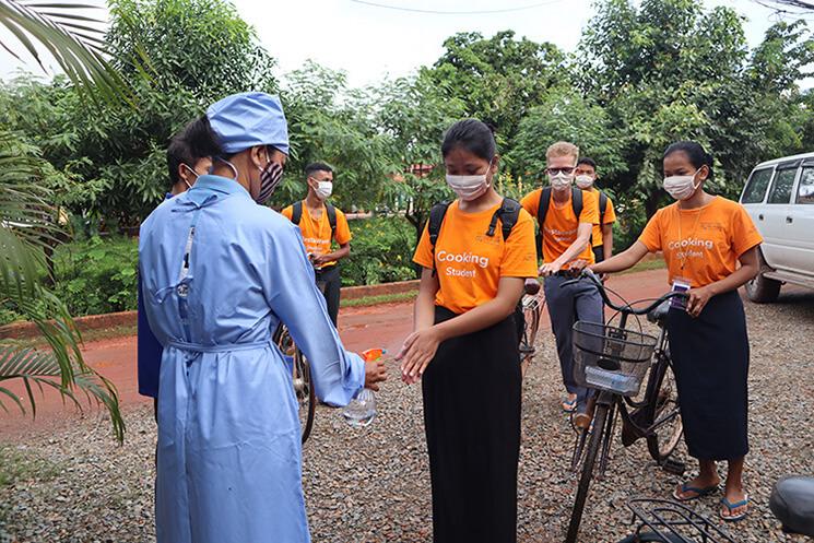 Siem reap, Covid, école hotelière