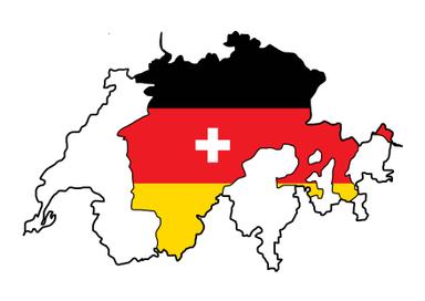 Le dialecte suisse allemand en carte