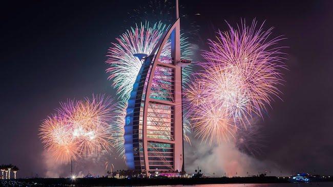 feux d'artifice Dubai nouvel an 2021