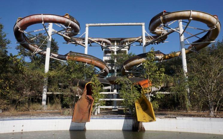 Parc aquatique abandonné à chiang mai