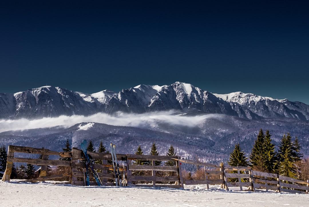 randonnée hiver montagne Roumanie