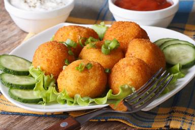 Beignets Keftedes reette pomme de terre