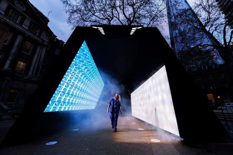 tunnel lumineux hôpital londres