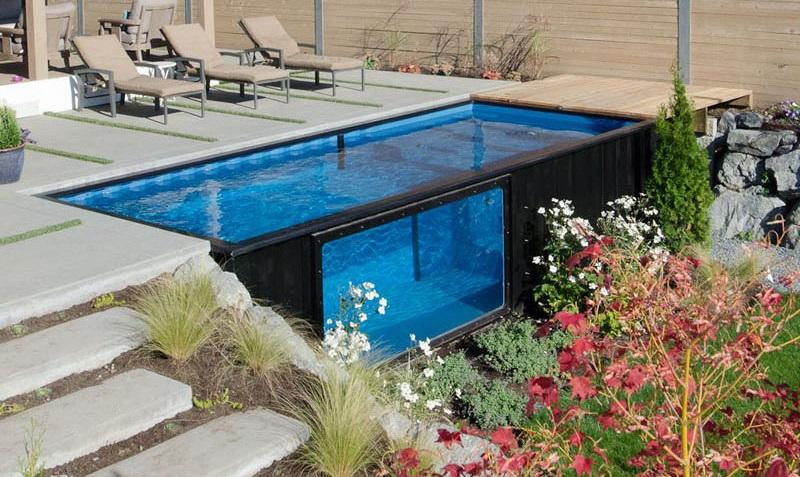 piscine container revolution jardin