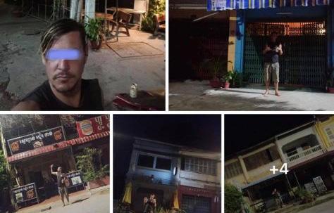 Allemand faisant la tournée des bar à Kampot lors du confinement