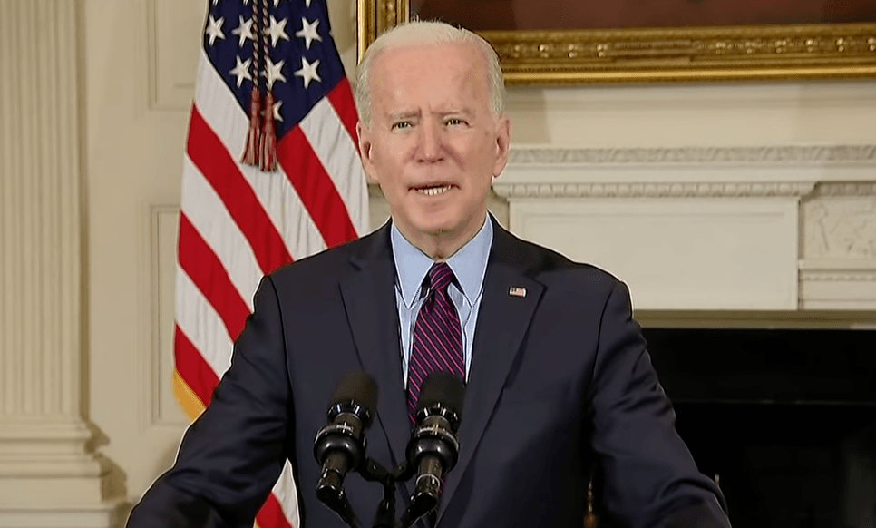 Le président américain Joe Biden prononce un discours