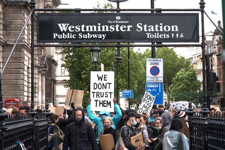 Manifestation anti racisme à Londres 