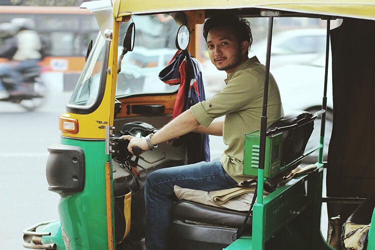 Chauffeur de rickshaw