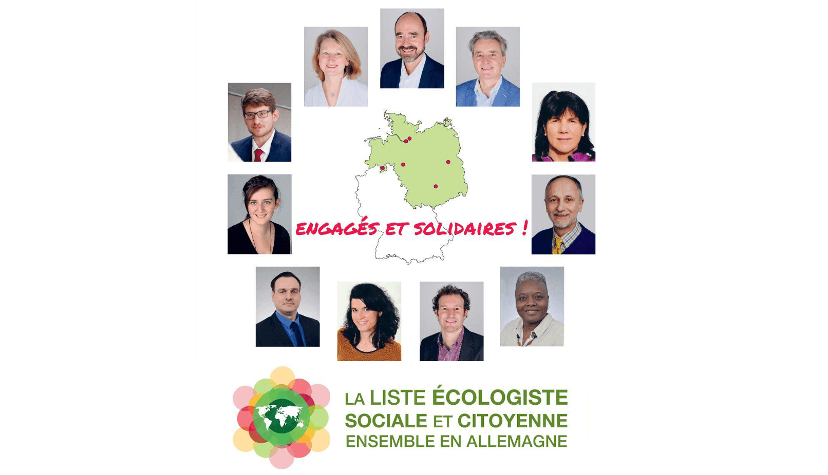 Logo et photos de la liste écologiste