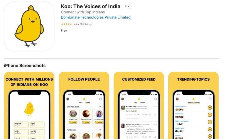 Koo le site de microblogging indien 