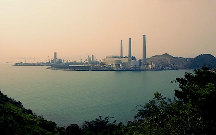 la centrale électrique de l'île de Lamma à Hong Kong